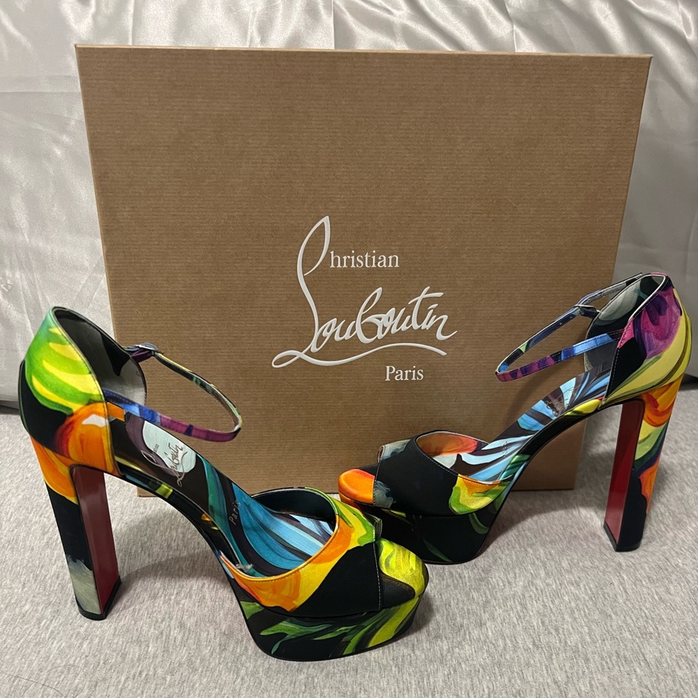 Christian Louboutin Multicolor Platform Heels